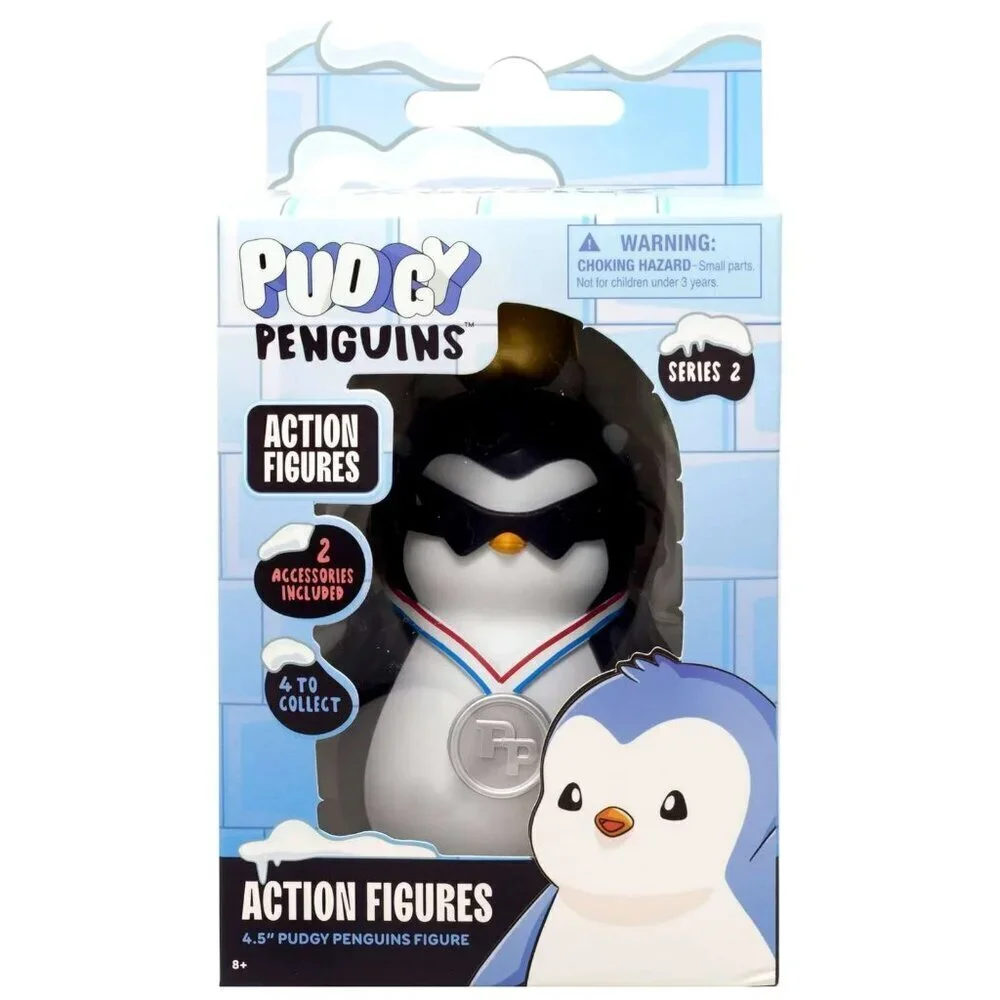 Pudgy Penguins Series 2 Action Figure – Gold Egg on Head | 4.5” Collectible Toy
